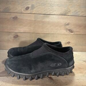 salomon snowclogs mens size 10 shoes black suede slip on comfort sneakers